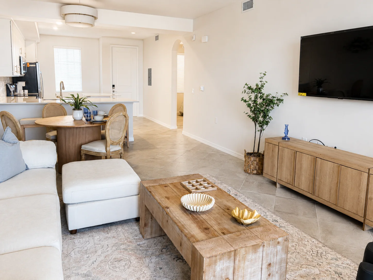 Living room at the Ave Maria Residence