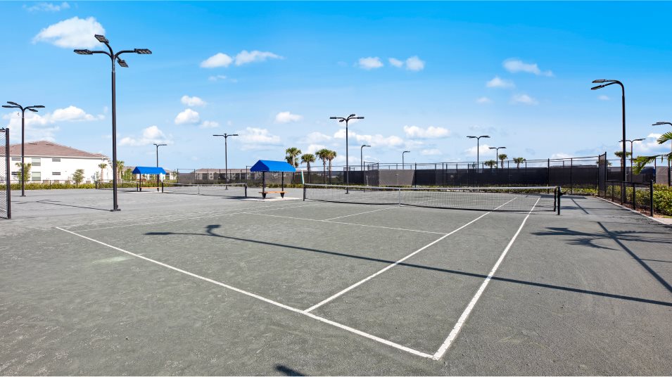Tennis courts at The National
